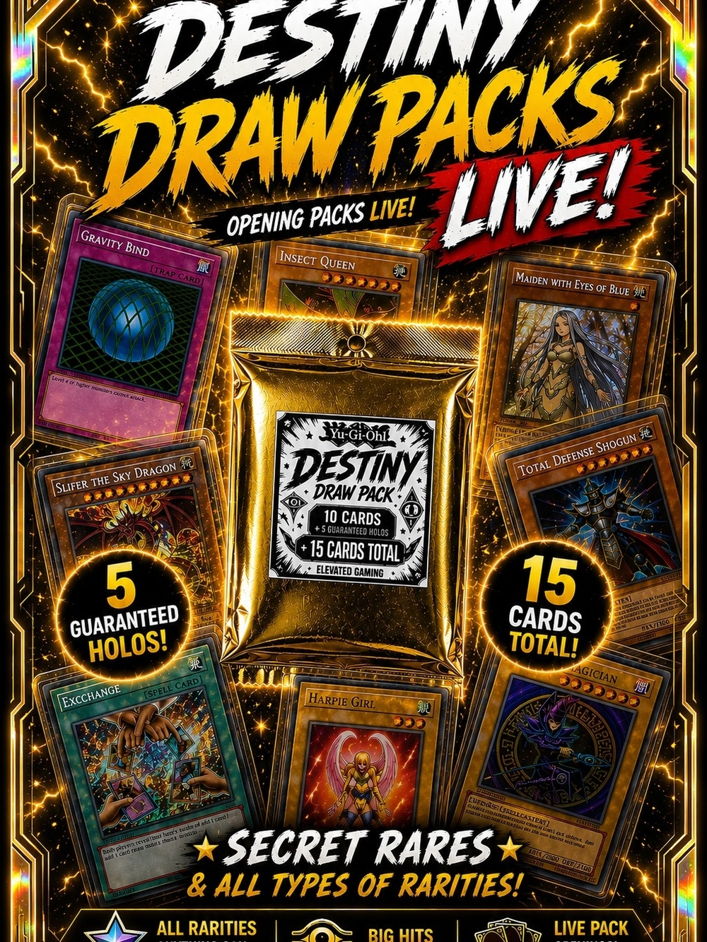 Yu-Gi-Oh! Destiny Draw Pack - Gold